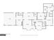 Detailed floor plan showcasing the layout including the bedrooms, kitchen, living room, and garage at 603 Lakewood Dr, Social Circle, GA 30025