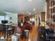 Modern kitchen with a large island, dark countertops, and stainless steel appliances at 1292 Hidden Spirit Trl, Lawrenceville, GA 30045