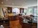Spacious kitchen with hardwood floors, granite countertops, and custom cabinetry at 1292 Hidden Spirit Trl, Lawrenceville, GA 30045
