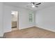 Bedroom featuring view of bathroom and ceiling fan at 1834 Stroud Road, Mcdonough, GA 30252