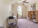 Bright bedroom with a vaulted ceiling, large window, and neutral décor creating a cozy space at 130 Bexar Ct, Johns Creek, GA 30022