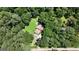 Aerial view of a secluded home nestled among tall, mature trees, offering privacy and tranquility at 292 Selfridge Rd, Mcdonough, GA 30252