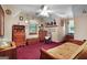 Comfortable bedroom with carpet and a ceiling fan at 292 Selfridge Rd, Mcdonough, GA 30252