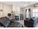 Neutral living room with fireplace and hardwood floors at 1848 Eastmore Ave, Conyers, GA 30094