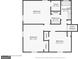 Second floor plan featuring three bedrooms and two bathrooms at 1517 Indian Forest Trl, Stone Mountain, GA 30083