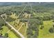 Expansive aerial view of the property showcasing 15.91 acres of lush greenery and the home's serene setting at 949 Amelia Rd, Locust Grove, GA 30248