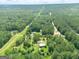 Expansive aerial view of property, surrounded by lush greenery and mature trees at 24 Shiloh Church Rd, Carrollton, GA 30116