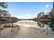 Tranquil view from dock with seating, perfect for relaxing by the water at 1190 Plantation Dr, Villa Rica, GA 30180