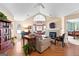 Spacious living room with vaulted ceilings, fireplace, and seamless flow to other living spaces at 275 Rehobeth Way, Fayetteville, GA 30214
