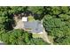 Aerial view of the property showing the roof and surrounding greenery at 390 Stoneridge Way, Fayetteville, GA 30215