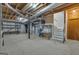 Unfinished basement, providing ample storage space and potential for customization at 390 Stoneridge Way, Fayetteville, GA 30215