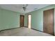 This bedroom features ample closet space at 390 Stoneridge Way, Fayetteville, GA 30215