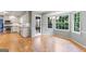 Bright kitchen and breakfast area with hardwood floors and stainless steel appliances at 829 Bev Ct, Lawrenceville, GA 30046