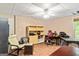 Home office in the finished basement at 250 Friendship Church Rd, Brooks, GA 30205