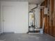Garage interior showcasing the water heater and electrical panel at 8113 Fieldstream Way, Douglasville, GA 30134