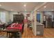 An open dining room and kitchen area with hardwood floors and neutral color palettes at 439 River Rd, Jonesboro, GA 30236