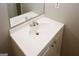 Close up of single sink vanity in bathroom at 500 Carillon Ct, Stone Mountain, GA 30083