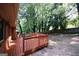 Exterior view of deck with wooden railings at 500 Carillon Ct, Stone Mountain, GA 30083