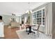 The dining area and living area are connected in this open concept home at 145 Driftwood Trl, Fayetteville, GA 30215