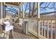 Relaxing outdoor balcony with a charming porch swing and scenic views at 692 Kirkwood Se Ave # A, Atlanta, GA 30316