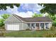 Inviting one-story home featuring a two-car garage, covered front porch, and attractive landscaping at 1186 Cross Plains Rd, Carrollton, GA 30116