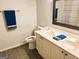 Bathroom features a double sink vanity and tiled floor at 5445 Maltdie, Sugar Hill, GA 30518