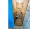 Tiled shower stall with a shower head and corner seat at 5445 Maltdie, Sugar Hill, GA 30518
