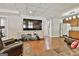 Inviting basement featuring a large TV, kitchenette, and comfortable seating for entertaining at 100 Old Plantation Way, Fayetteville, GA 30214