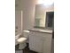 Clean bathroom with vanity and tub, providing essential amenities and a fresh design at 85 Crabapple Ridge Dr, Oxford, GA 30054