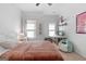 Bedroom featuring neutral decor, carpeted floors, and a ceiling fan at 48 Star Spangled Ln, Peachtree City, GA 30269