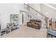 Spacious living room with a staircase, and comfortable seating at 2110 Mcgarity Rd, Mcdonough, GA 30252