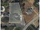 Aerial view of large lot showing home's location within neighborhood at 200 Savannah Walk, Peachtree City, GA 30269