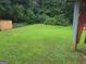 Spacious backyard featuring a lush lawn, a privacy fence, and mature trees offering seclusion at 2071 Scarbrough, Stone Mountain, GA 30088