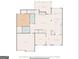 First floor plan featuring a garage, bedroom, living room, and kitchen at 416 Fairway Dr, Acworth, GA 30101