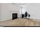 Bright office area featuring a fireplace and carpeted floors at 416 Fairway Dr, Acworth, GA 30101
