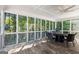 Beautiful screened-in porch is perfect for relaxing with views of the surrounding landscape at 1360 Mount Mckinley Dr, Grayson, GA 30017