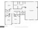 Upstairs floor plan featuring bedrooms, bathrooms, and closets, providing a clear layout of the living spaces at 3796 Wolverton Cir, Lithonia, GA 30038