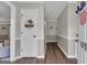 Inviting foyer with wood floors and neutral paint at 127 Rockspray Rdg, Peachtree City, GA 30269