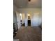 Bedroom view showcases closet, bedroom, and bathroom doors at 64 N Village Cir, Rydal, GA 30171