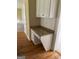 Convenient desk area with granite countertops and cabinetry, providing a functional workspace at 4887 Winterview Ln, Douglasville, GA 30135