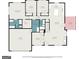 Detailed floor plan showing layout of home including room dimensions and features at 301 Retreat Way, Carrollton, GA 30116
