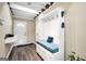 Cozy mudroom with a built-in bench and storage, ideal for organizing outdoor gear and accessories at 701 Mask Rd, Brooks, GA 30205