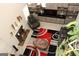 Stylish living room featuring a fireplace, built-in cabinets, and modern décor at 305 Matthew Cir, Stockbridge, GA 30252