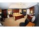 Spacious main bedroom suite with elegant furniture and a comfortable layout at 305 Matthew Cir, Stockbridge, GA 30252