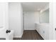 Bathroom featuring double vanity, modern fixtures, and a glass-enclosed shower at 121 Chattahoochee Circle, Locust Grove, GA 30248
