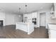 Kitchen featuring stainless steel appliances and a large island at 121 Chattahoochee Circle, Locust Grove, GA 30248