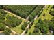 Overhead perspective of property intersection surrounded by trees and green fields at 1828 Pitts Chapel Rd, Newborn, GA 30056