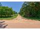 Long driveway leading up to the property, surrounded by mature trees and lush greenery at 1828 Pitts Chapel Rd, Newborn, GA 30056