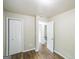 Bedroom with neutral walls and hardwood flooring, offering a peaceful retreat at 3260 Russell St, Hapeville, GA 30354