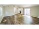 Spacious open floor plan with high ceilings and hardwood flooring at 3260 Russell St, Hapeville, GA 30354